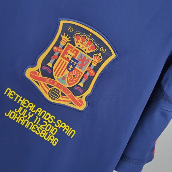 Maglia Spagna blu 2010 stemma