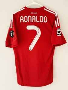 maglia real madrid rossa 11/12 dorsale ronaldo