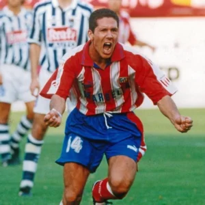 Maglia Atletico Madrid 94 95 giocatore Simeone