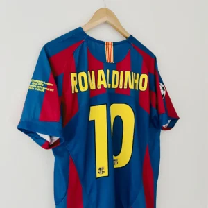 Maglia Barcellona 2006 finale Champions numero ronaldinho