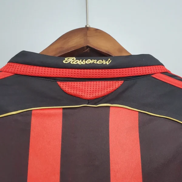 Maglia AC Milan Kaká 2006-2007 colletto anteriore