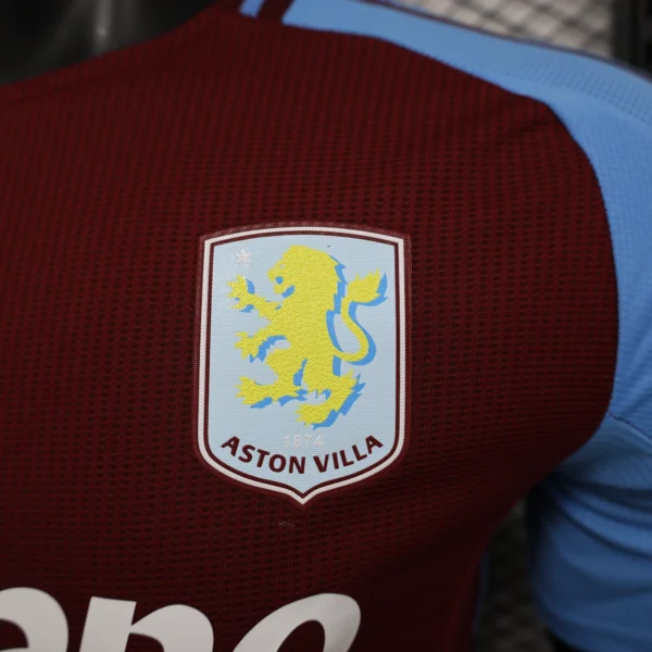 Maglia Aston Villa 2024-2025 prima divisa versione giocatore stemma
