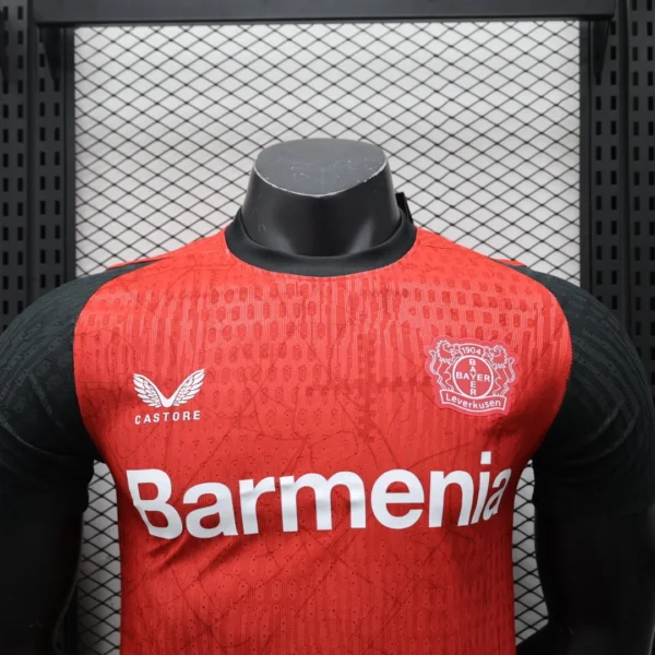 Camiseta Bayer Leverkusen Grimaldo 2024-2025 cuello