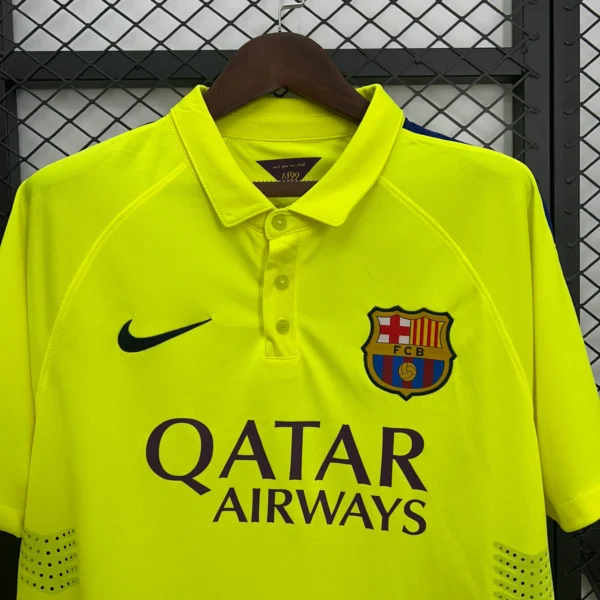 Maglia FC Barcelona 2014-2015 gialla collo