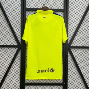 Maglia FC Barcelona 2014-2015 gialla con numero