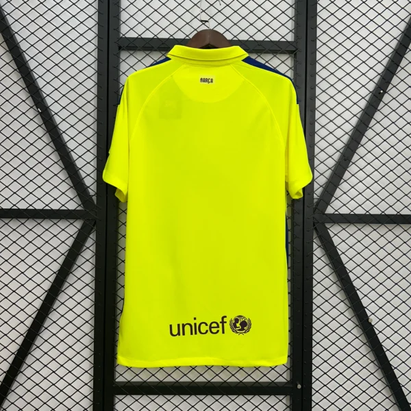 Maglia FC Barcelona 2014-2015 gialla con numero