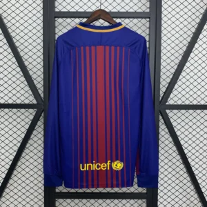 Maglia FC Barcelona 2017-2018 Messi manica lunga con numero