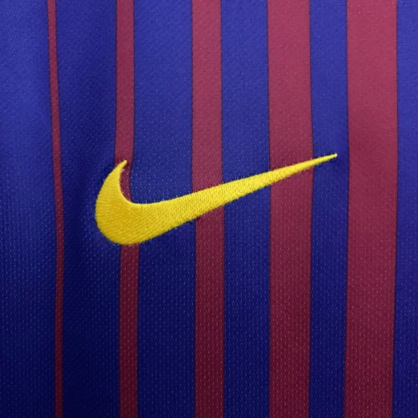 Maglia FC Barcelona 2017-2018 Messi manica lunga logo