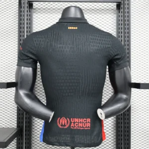 Maglia FC Barcelona Spotify 2024-2025 nero con numero