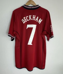 Maglia Inghilterra Mondiale 2002 rossa numero Beckham