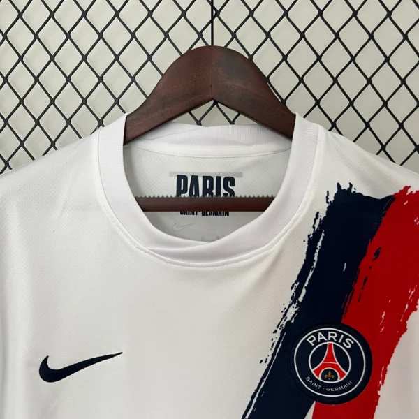 maglia psg bianca 2024-2025 collo
