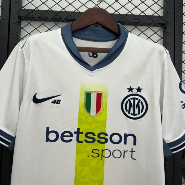 Nuova maglia Inter Milano 2025-2026 bianca collo