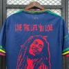 Nuova maglia Ajax 2025-2026 Bob Marley blu collo