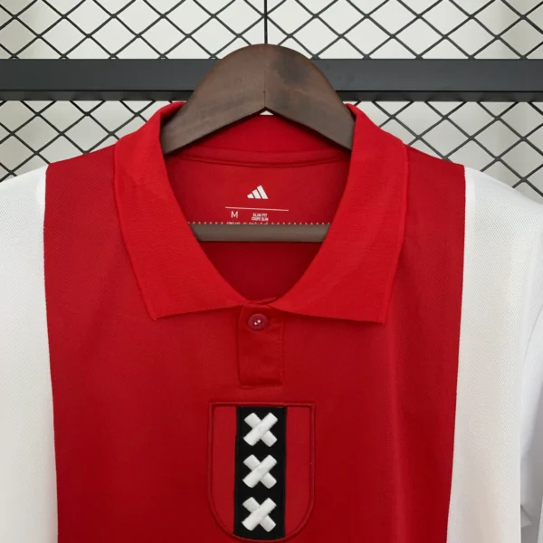nuova maglia ajax 2025-2026 rossa collo