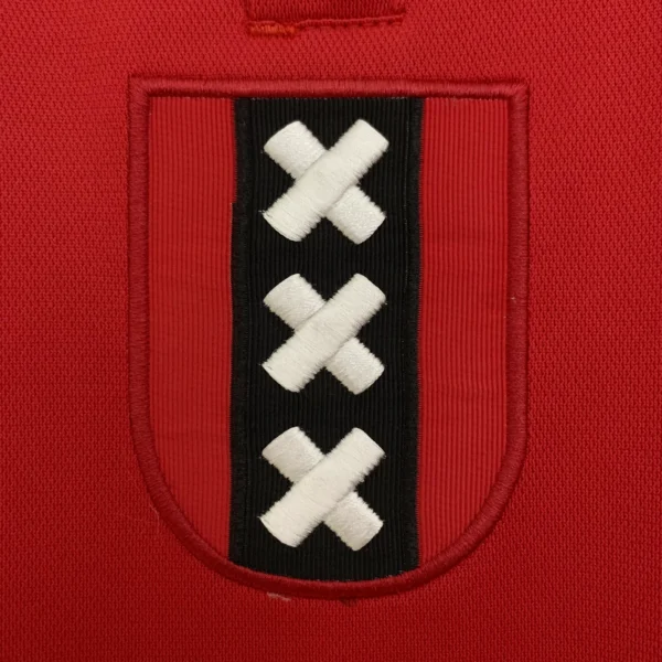 nuova maglia ajax 2025-2026 rossa stemma