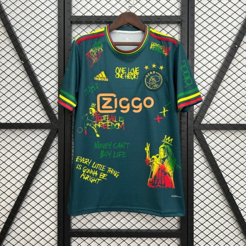 Nuova maglia Ajax 2025-2026 Bob Marley verde