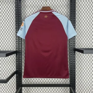 Maglia Aston Villa 2025-2026 con numero