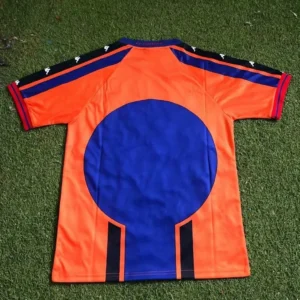 Maglia FC Barcelona 1997-1998 arancione con numero