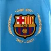 Maglia FC Barcelona 2007-2008 celeste seconda divisa stemma