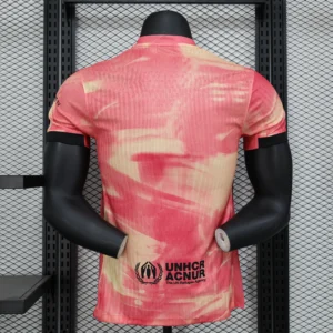 Maglia FC Barcelona 2024-2025 rosa con numero
