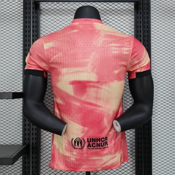 Maglia FC Barcelona 2024-2025 rosa con numero