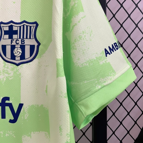 Maglia FC Barcelona 2024-2025 verde manica