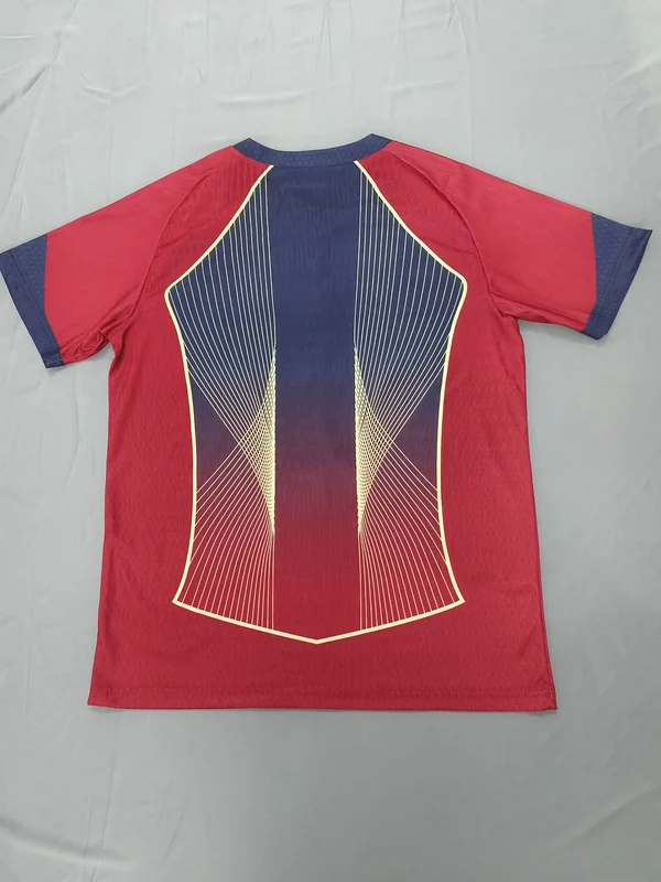 Maglia FC Barcelona 2025-2026 rosso con numero