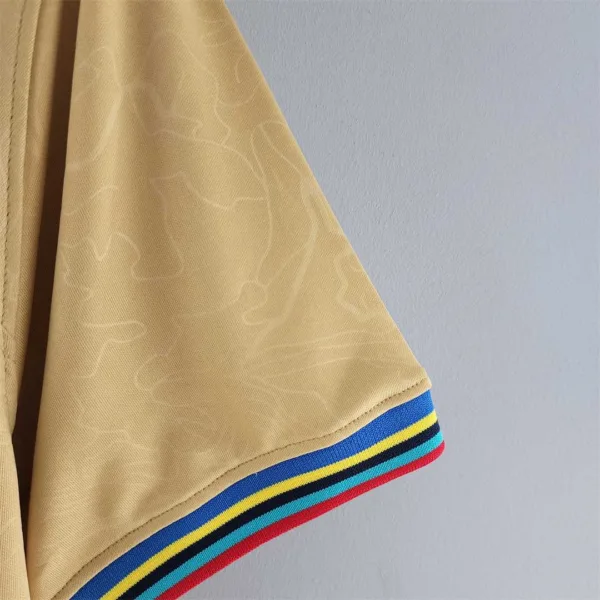 Maglia FC Barcelona Oro 2022-2023 manica