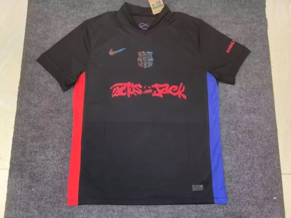 Maglia FC Barcelona nero 2024-2025 Travis Scott
