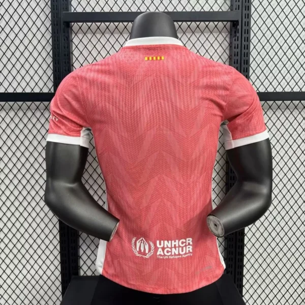 maglia FC Barcelona rosa 2025-2026 con numero