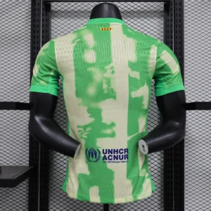 Maglia FC Barcelona verde 2024-2025 con numero