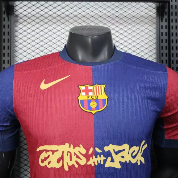 Maglia FC Barcelona 2024-2025 Travis Scott "Cactus Jack petto
