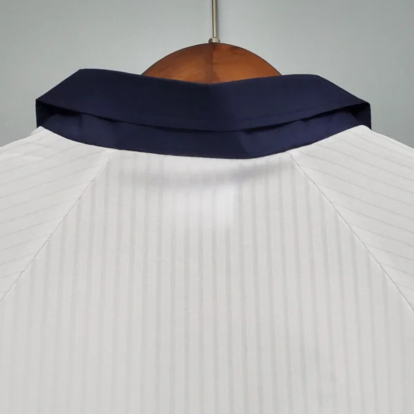 maglia Inghilterra 1998 bianca scollo anteriore