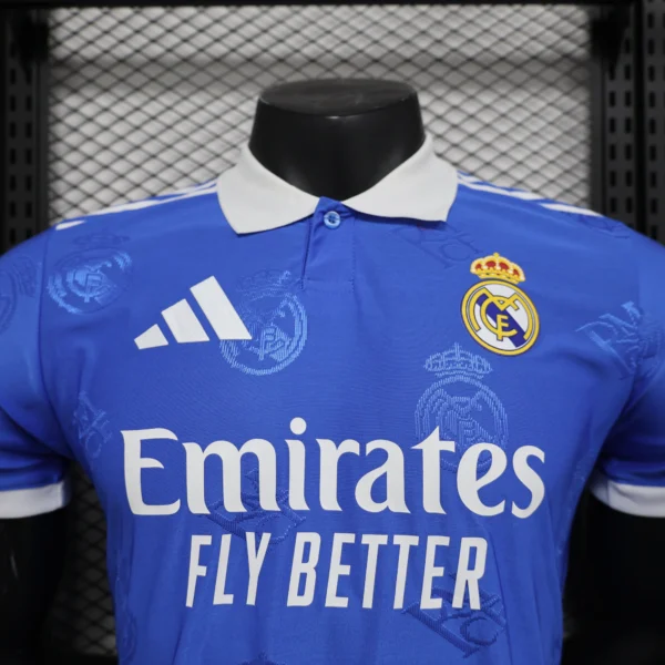 Maglia Real Madrid 2025-2026 Blu collo