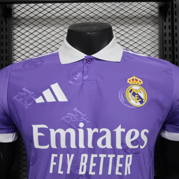 Maglia Real Madrid 2025-2026 Viola collo