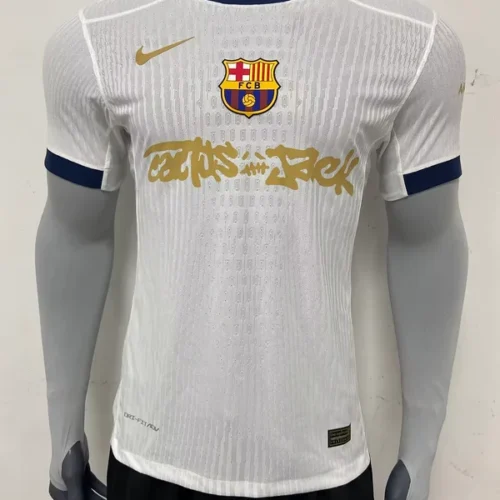 Maglia Travis Scott bianca x FC Barcelona 2025-2026