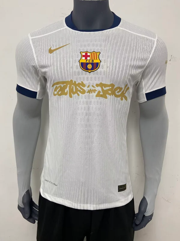 Maglia Travis Scott bianca x FC Barcelona 2025-2026