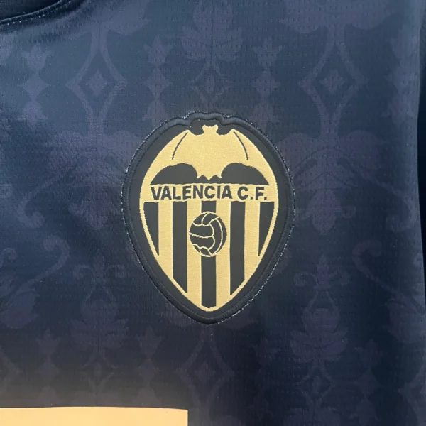 Maglia del Valencia CF 2024-2025 nera stemma