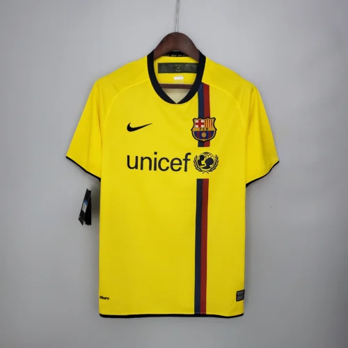 Maglia retro FC Barcelona 2008-2009 gialla