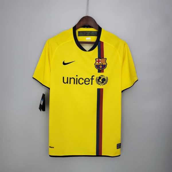 Maglia retro FC Barcelona 2008-2009 gialla