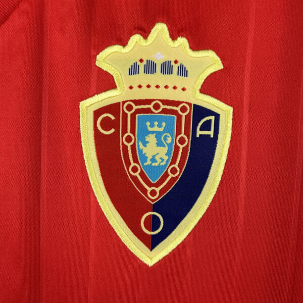 Maglia CA Osasuna 1987-1988 Rossa stemma