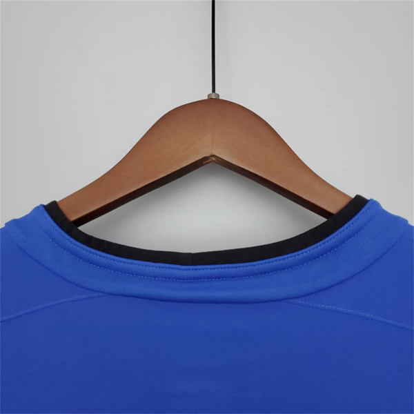 Maglia Blu Manchester United 2002-2004 collo