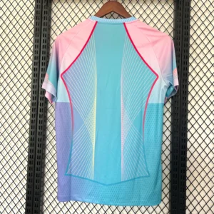 Maglia FC Barcelona 2025-2026 Celeste/Rosa con numero