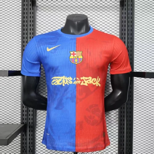 Maglia FC Barcelona blu/rossa 2025-2026