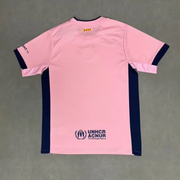 Maglia FC Barcelona rosa 2025-2026 con numero