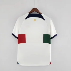 Maglia Portogallo Coppa del Mondo 2022 bianca con numero