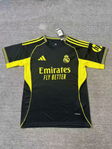 Maglia Real Madrid 2025-2026 nero-giallo post