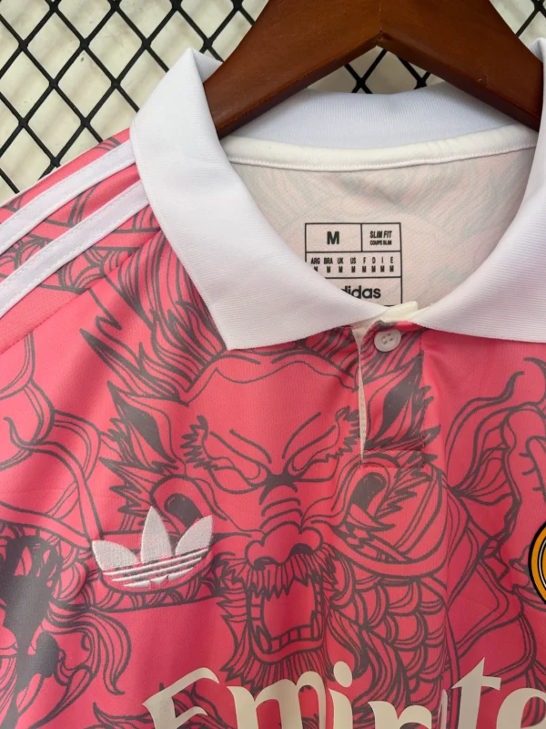 Maglia Real Madrid Rosa 2025-2026 Dragon collo