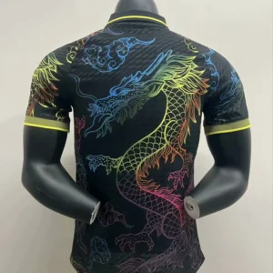 Maglia Real Madrid nera 2025-2026 Dragone con numero