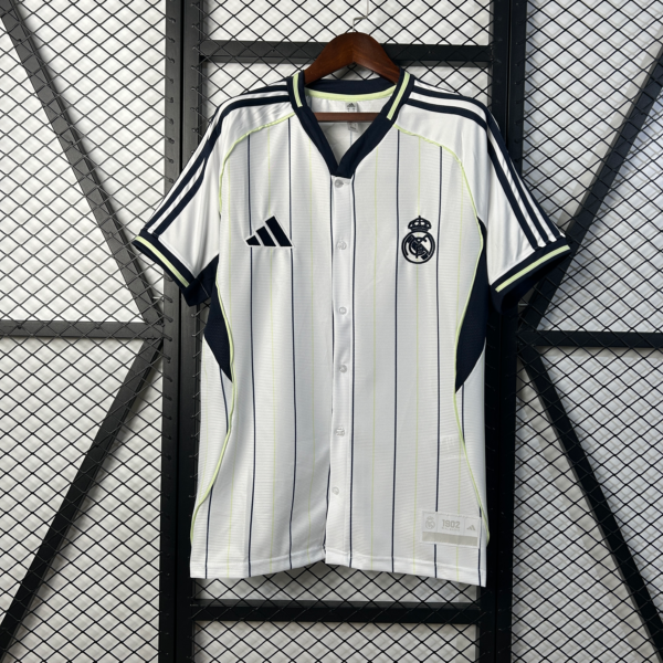 Maglia bianca retrò Real Madrid US Pack 2025